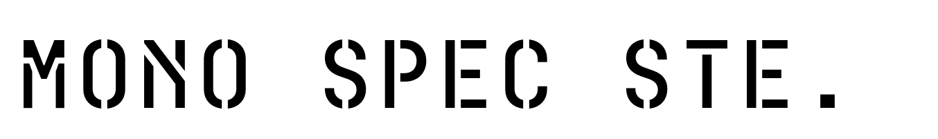 Mono Spec Stencil Medium
